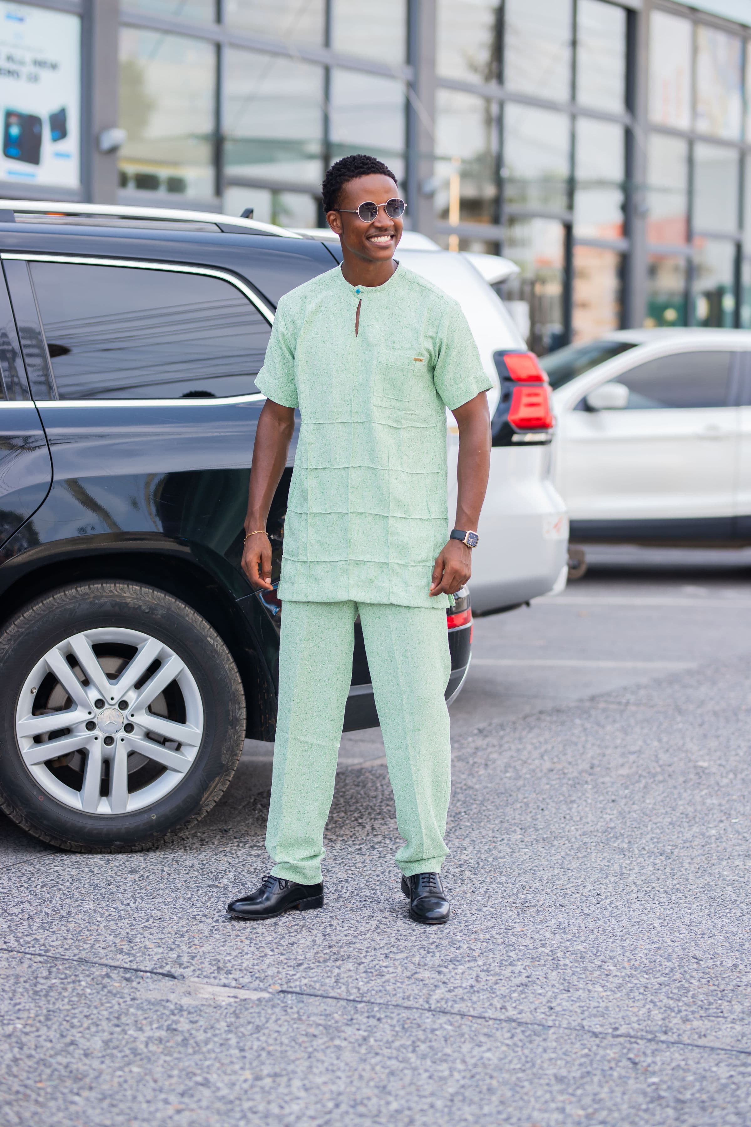 Mint Essence Kaftan Set