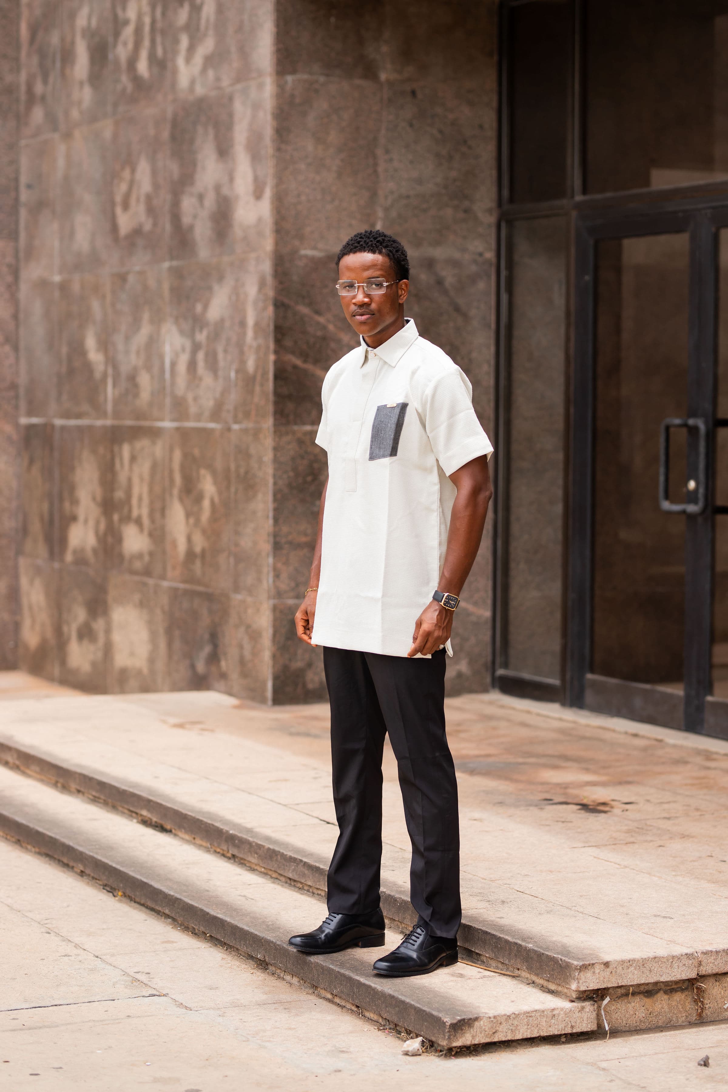 The Ivory Linen Block Shirt