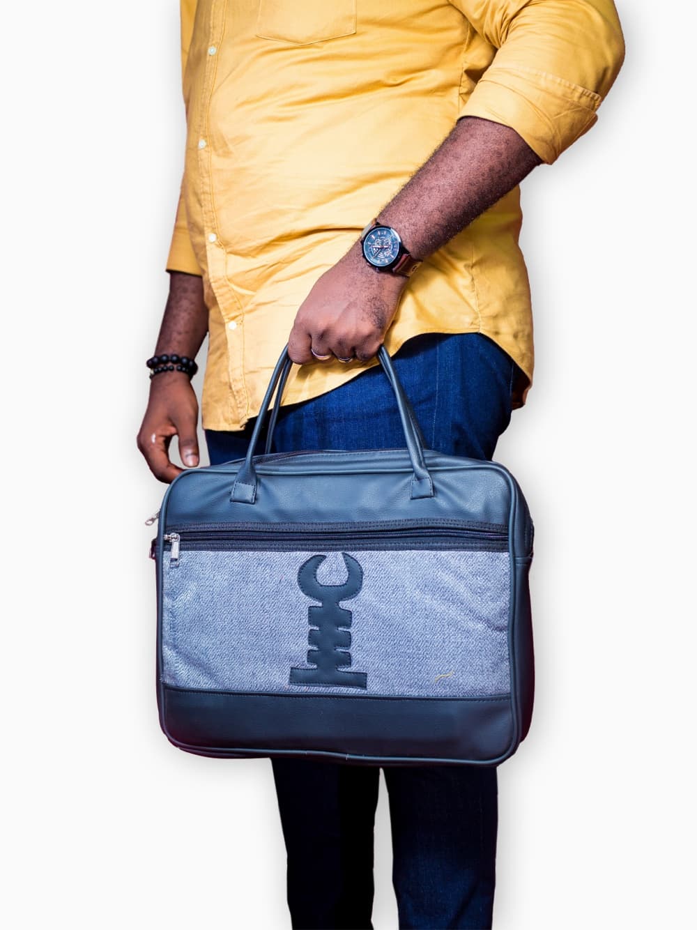 Akoben Leather Messenger Bag